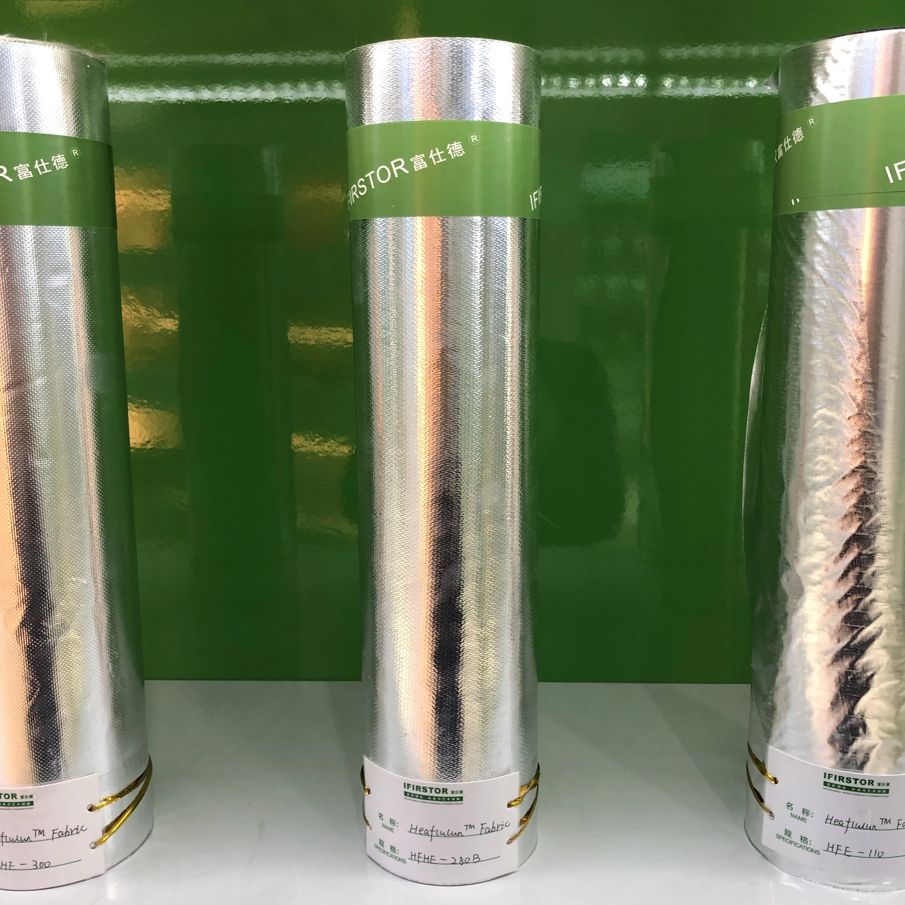 Aluminum Foil Coated Thermal Cloth Laminated Roll Fireproof High Silica