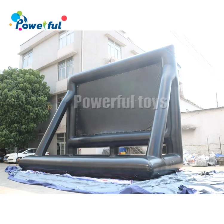 Outdoor inflatable movie theater projector screen for sale