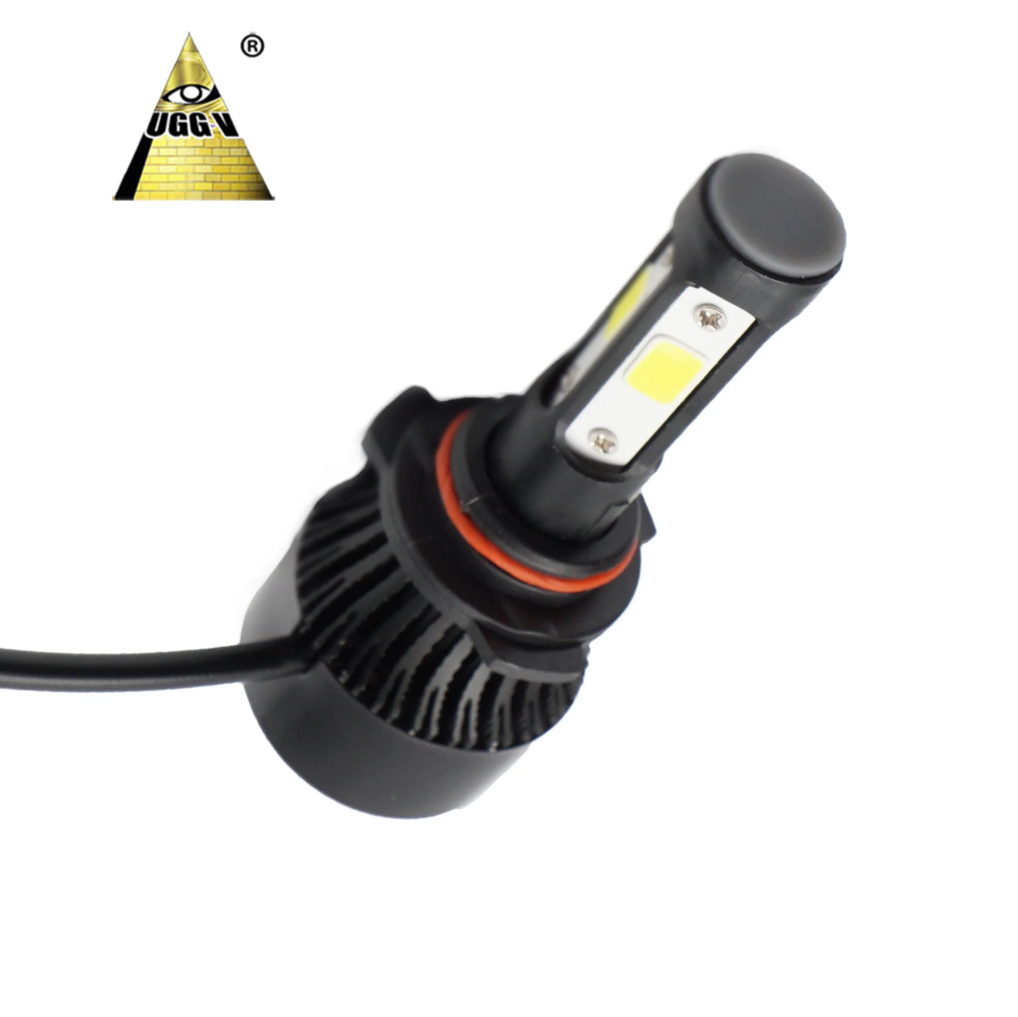 ROHS CE Auto LED bulb COB led headlight 4 sides H4 H11 h1 9005 9006 Auto lighting system