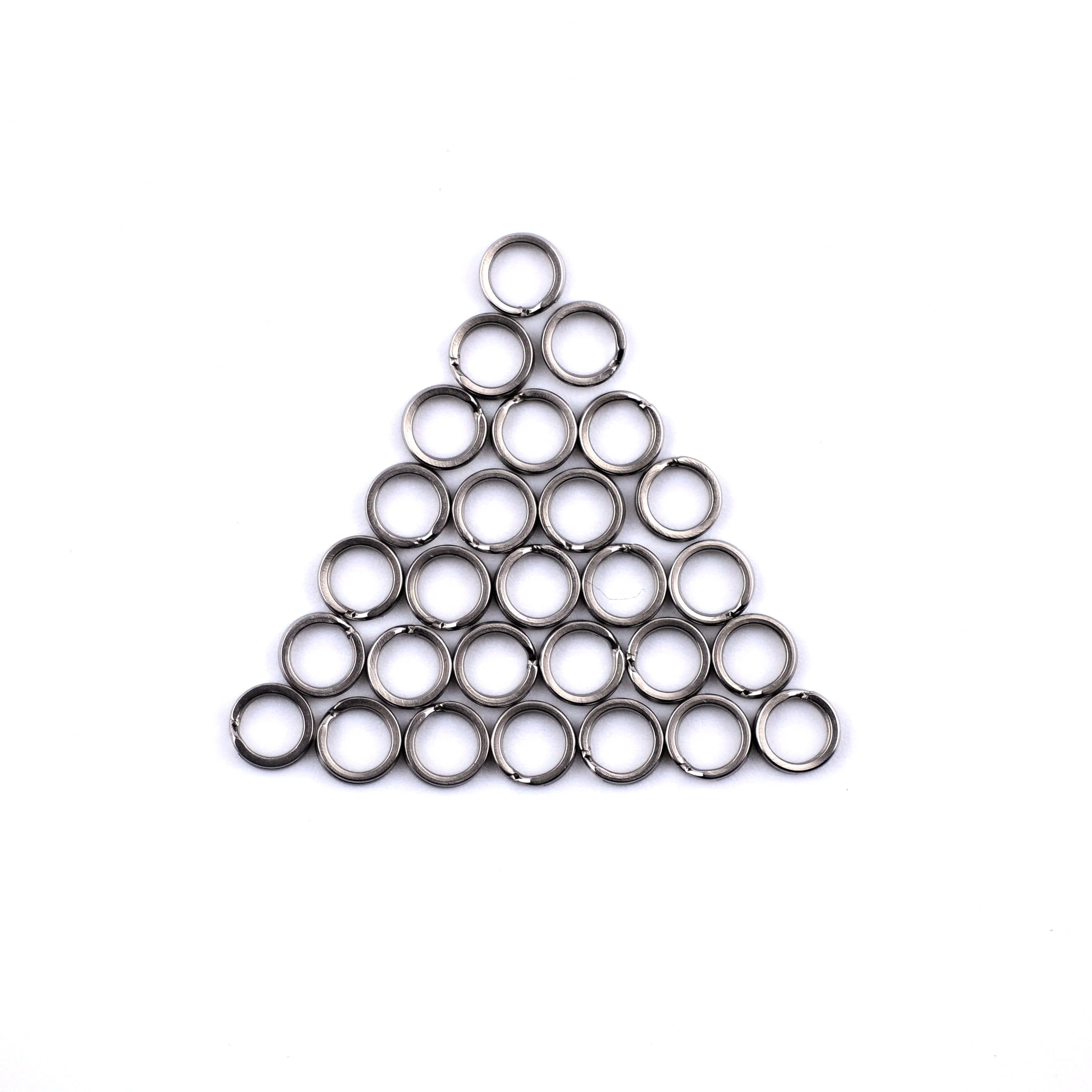 

Fishing Flat Double Split Ring Stainless Steel Hard Lure Bait Connector Carp Fishing Tackle Accessories