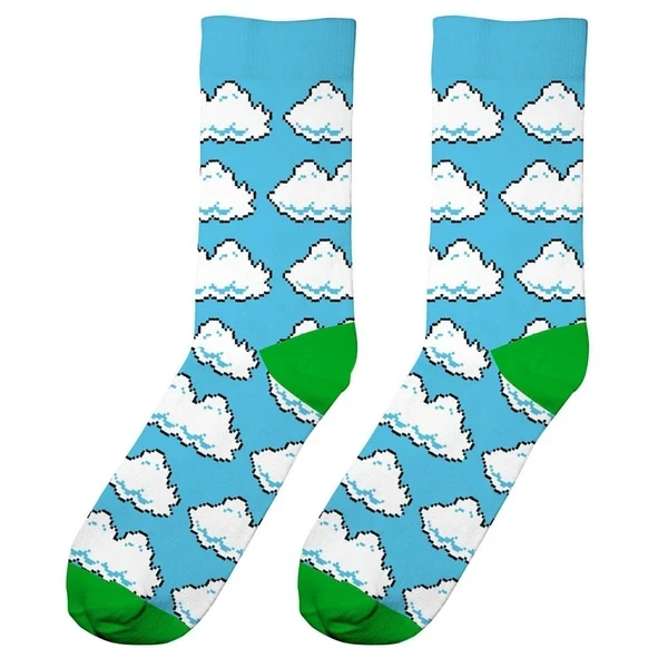 

Unisex Cloud Patterned Colorful Socks Men Fashion Dress Socks, Custom color