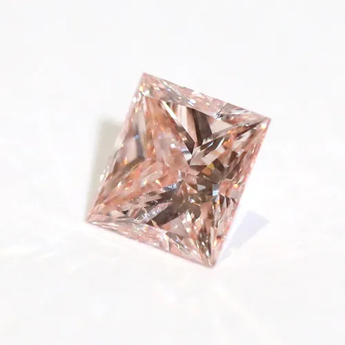 

Princess Cut fancy pink lab grown hpht cvd loose diamond for jewelry, Fancy pink diamond