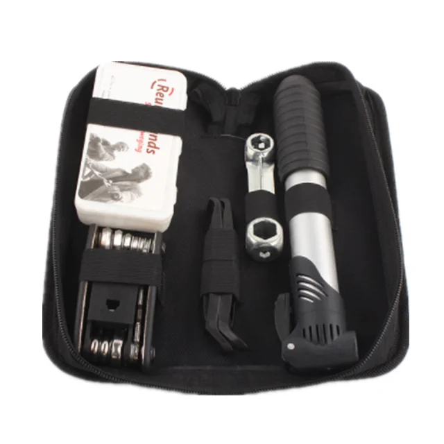 

bike kits Bicycle Repair Tools Bike Tire Kit Bicycle Pump Puncture Repair Tool Bag