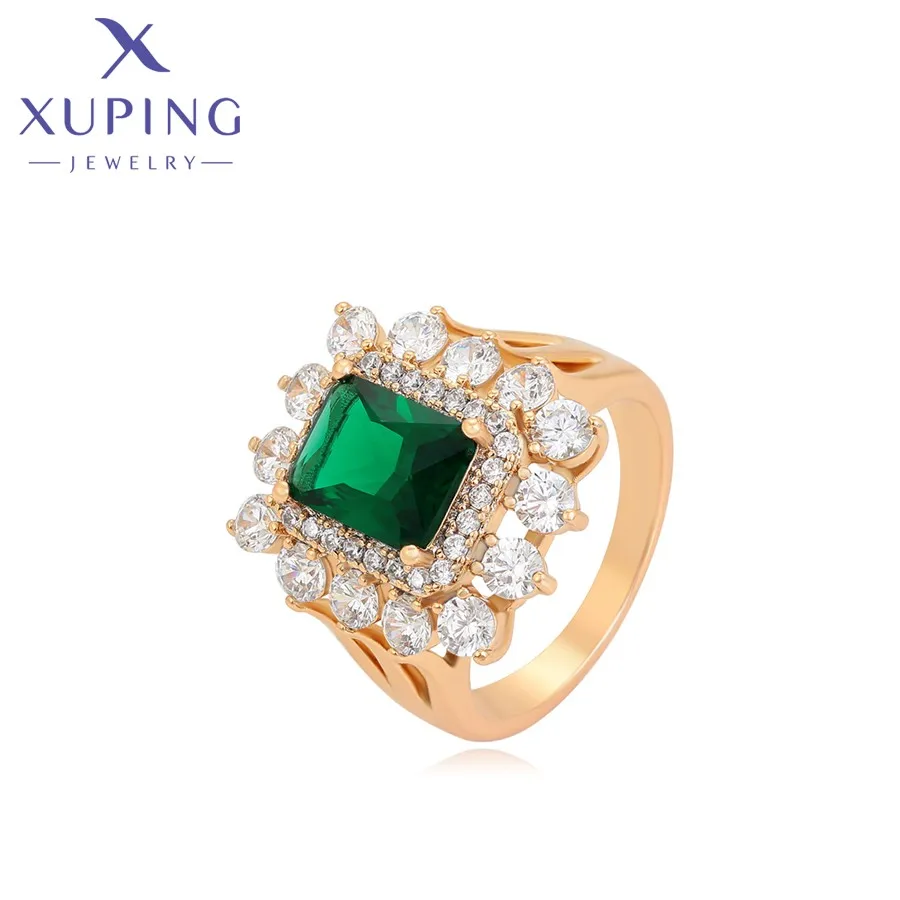 X000679865 Xuping jewelry Fashion exquisite diamond 18K gold color jewelry ring ladies ring