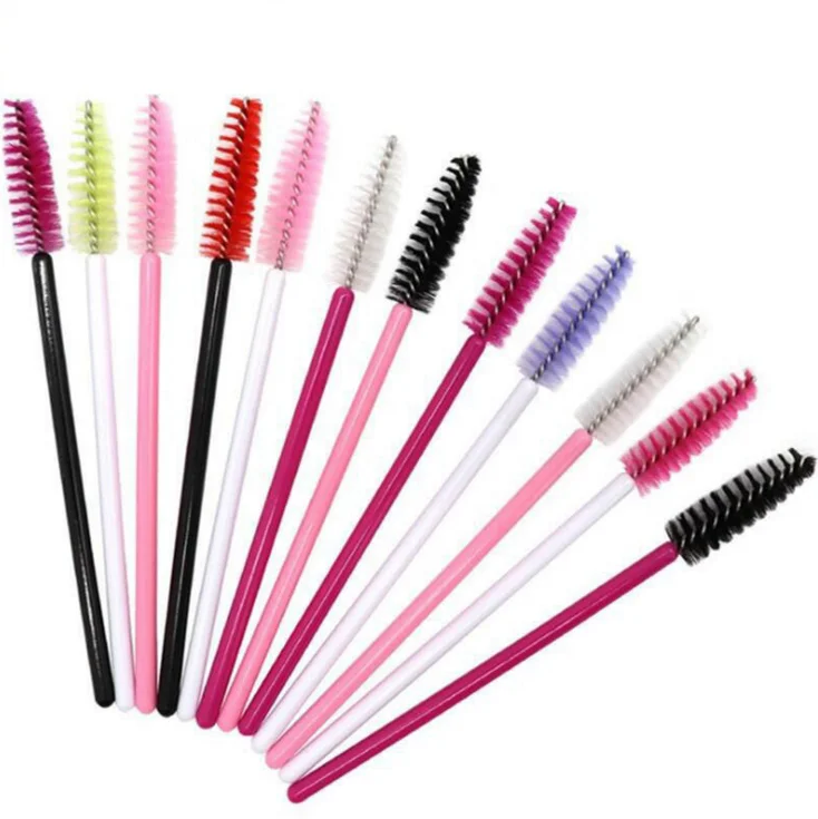 

Amazon hot sale Nylon brush mini portable color curler eyelash extension brush makeup comb