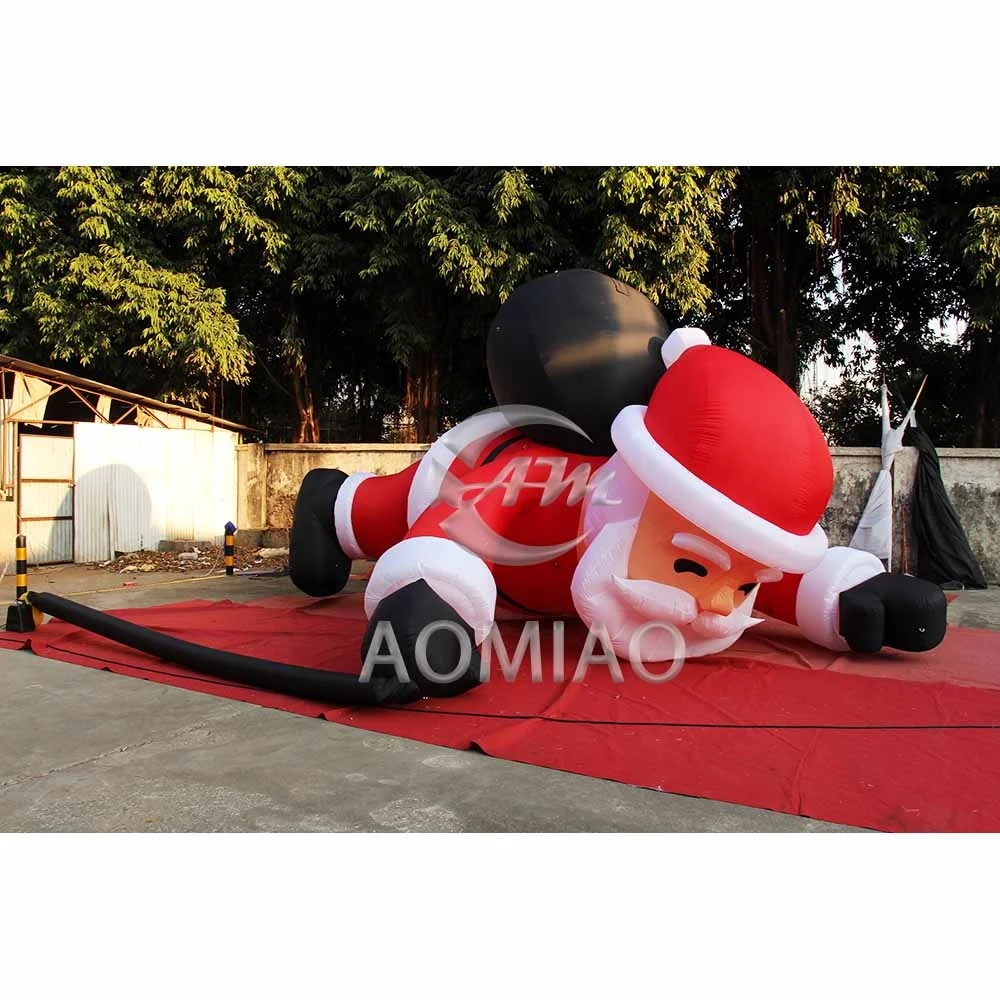 

High quality giant inflatable santa claus climbing wall for Christmas party