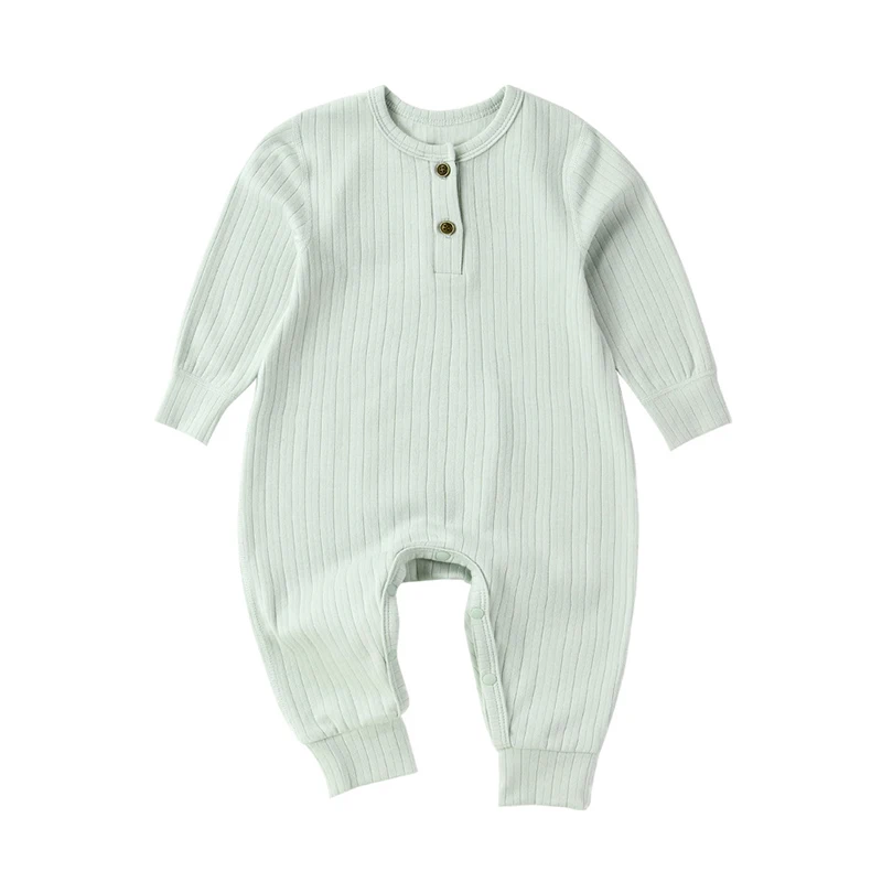 

What&why Summer Boutique Half-sleeve Baby Romper Organic Cotton Newborn Clothes Solid Color Infant Baby Ribbed Romper