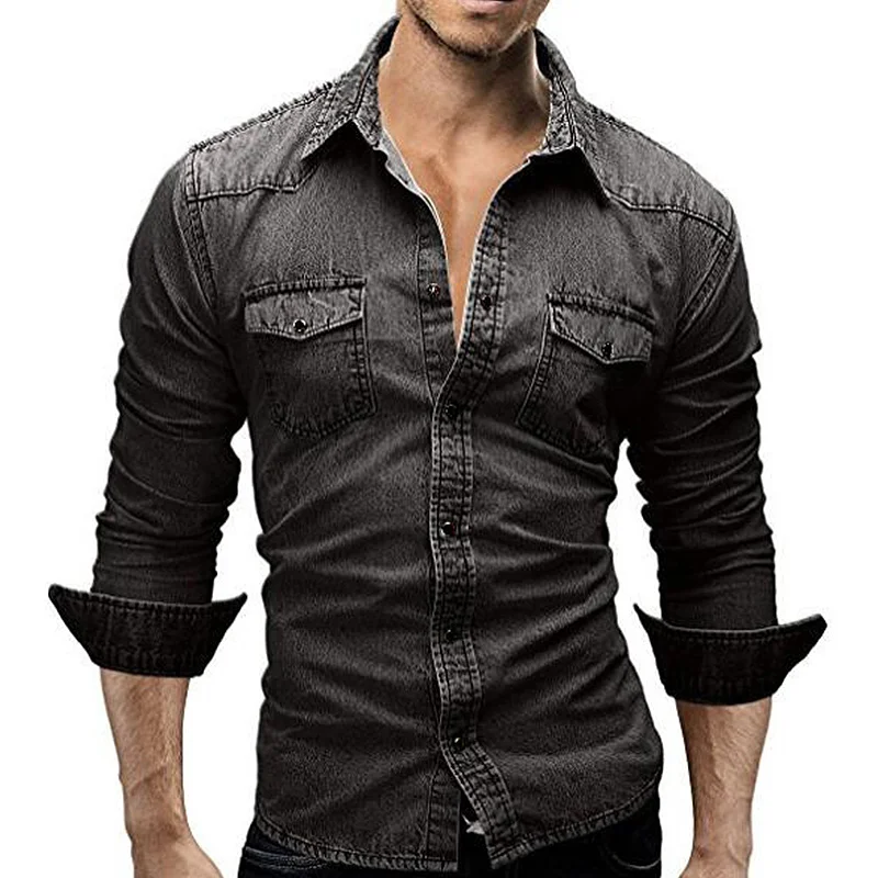 denim button up shirts