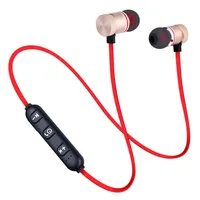 

Metal Magnetic Waterproof Wireless Headphone Sports Bass Bluetooths Earphone with mic