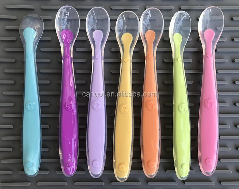 

China Factory Baby Spoon Silicone Soft-Tip First Best Stage Infant & Toddlers Spoons for Solid Feeding Gum-Friendly Babe Spoon