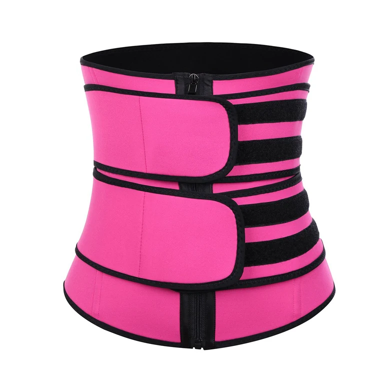 

High quality and professional Plus Size Fitness Strap Waist Trainer for gym and exercises, Black,pink,gray