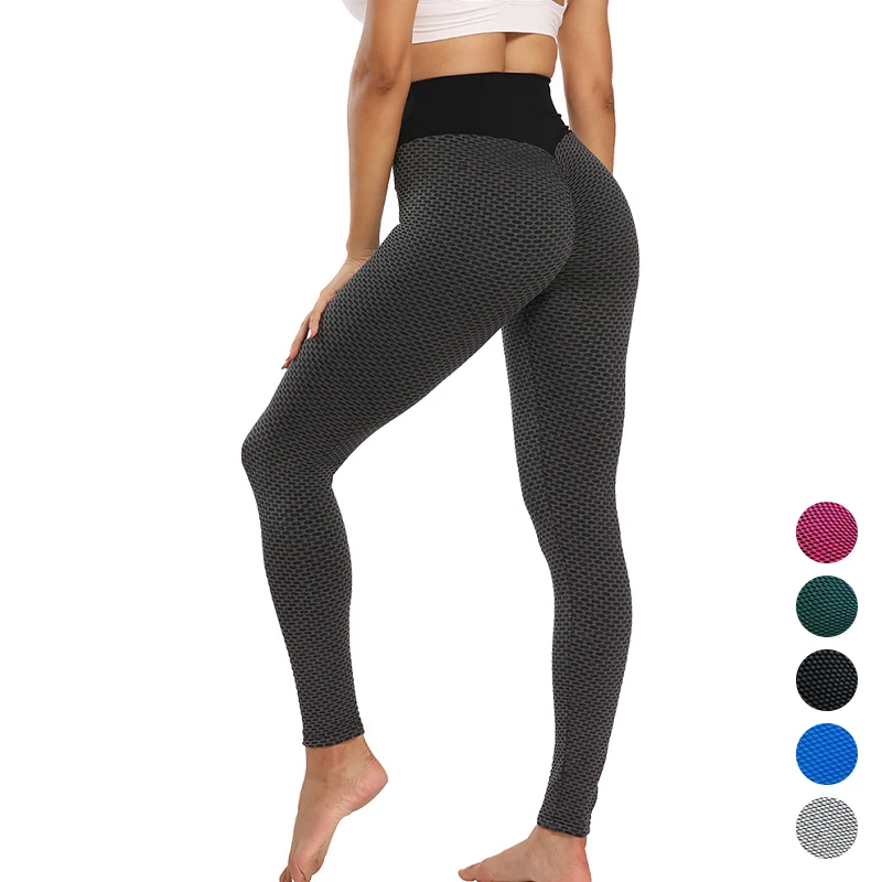 

High Wais Seamless Yoga Pants Push Up Leggings Women Gym Sport Textured Legging Squat Proof Sports Energy Workout Leggingss, 12