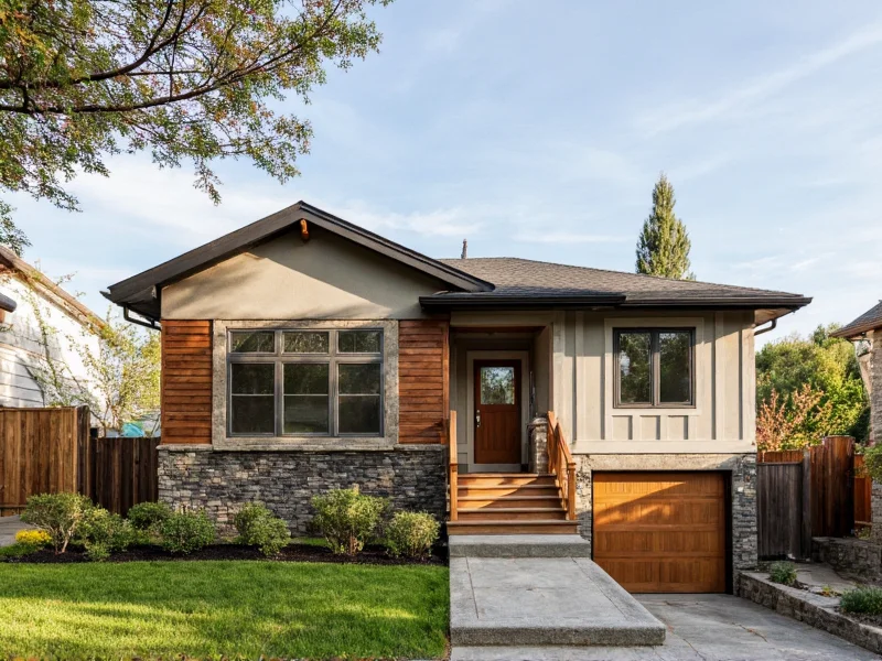 Modern home blending Craftsman elements with sustainable materials