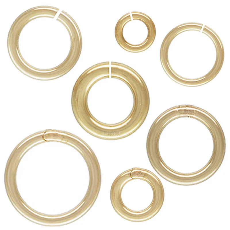 

Hot Sale Premium 14K Gold Filled Closed OpenJump Rings for Jewelry Making Bracelet Necklace