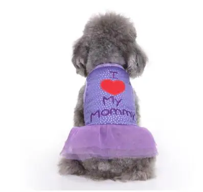 

New Summer Pet Dress Teddy Princess Wedding Skirts Puppy Dresses Soft 100% Cotton Lovely Pet Cat Clothes
