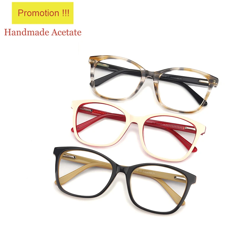 

China Wholesale Clear Lens Acetate Optical Glasses Frame Prescription Lenses Fitted Available