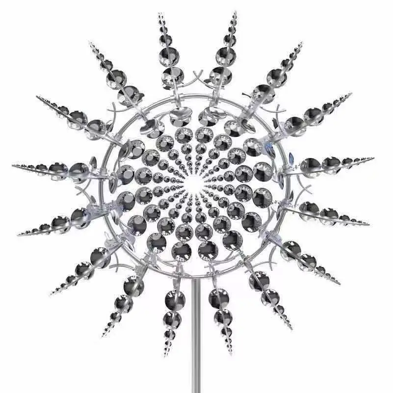 

Hot Selling Metal Windmill Outdoor Garden Art Wind Spinner Sculptures Outdoor Art