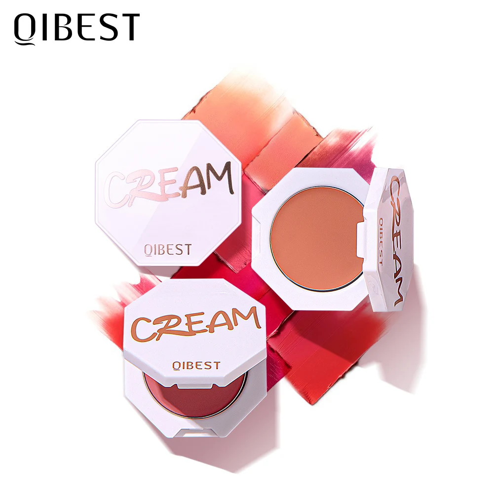 

QIBEST Face Matte Blush Palette 6 Color Cheek Blusher Powder Makeup Rouge Mineral Pigment Cosmetics Long Lasting Natural Make Up, 6 colors