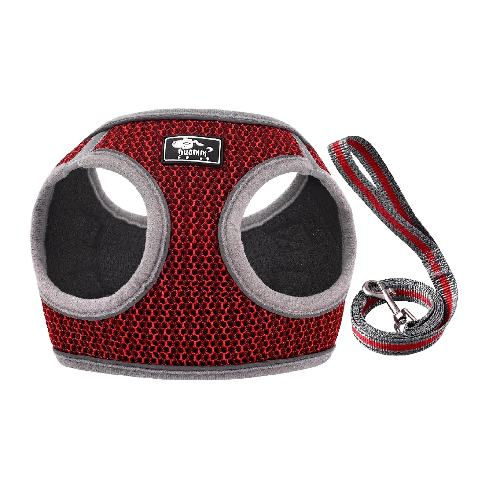 

Puppy Soft Mesh Comfortable Metal Traction D-ring Design Breathable Mesh Cloth Reflective Private Label Dog Adjustable Harness