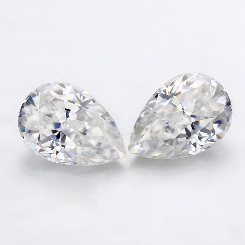 

Starsgem D color Pure White Moissanite Loose Pear Shape Excellent Cut Moissanite Loose Stone