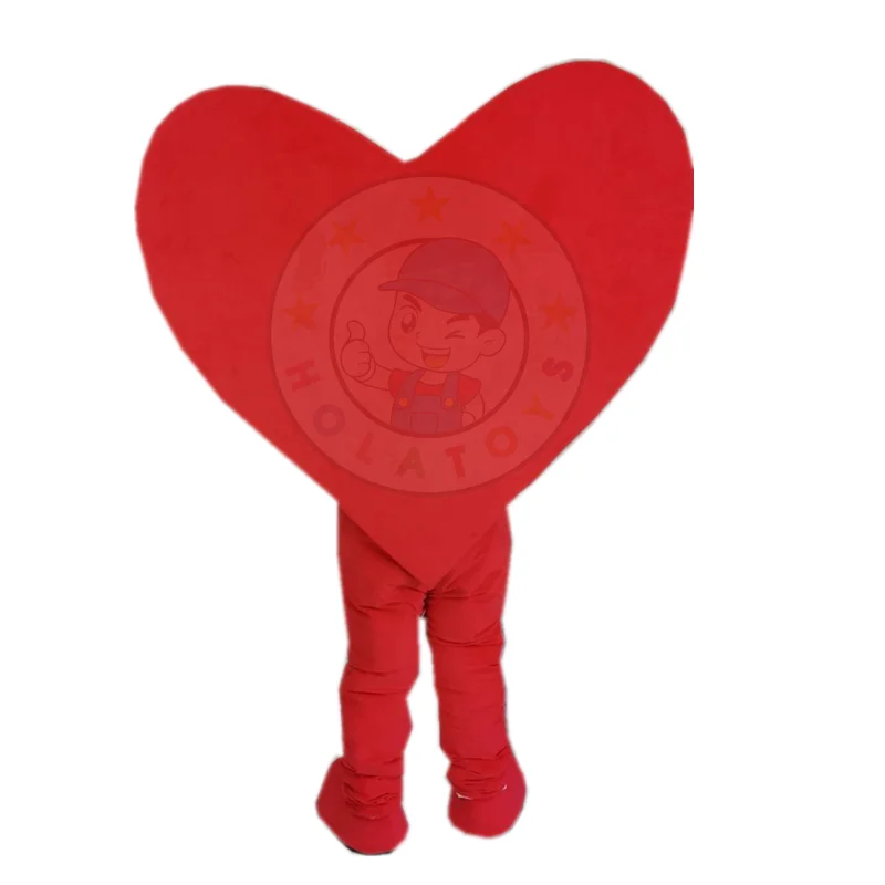 

cheap red heart mascot costumes