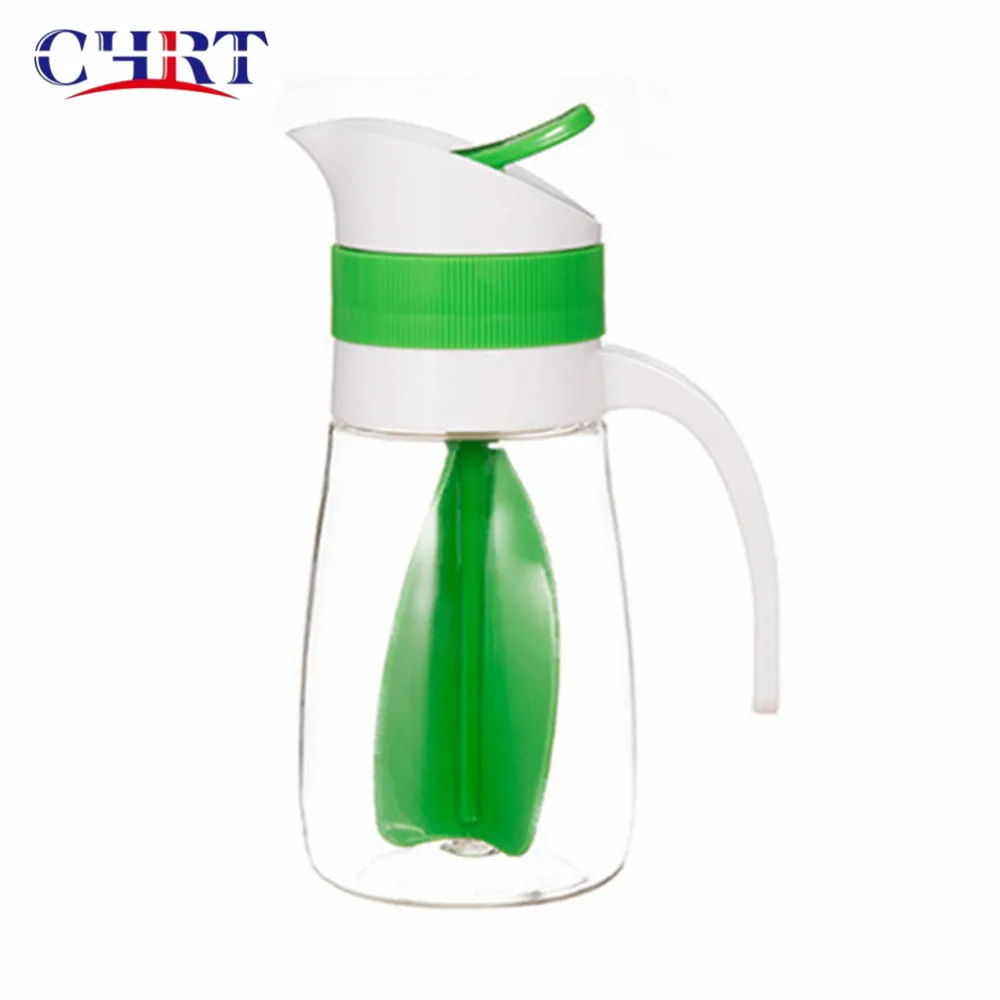 

CHRT sauce shaker Kitchen Manual Drink Storage Rotat Seasoning Dipping Sauce Cup Salad Mixing Cup Dressing Stirring Juice Bottle, Green, sky blue