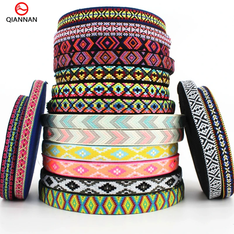 

1 inch 25 mm Wide National Style Jacquard Ribbon Webbing Clothing Shoes Hats Home Textile Accessories Decorative Materials