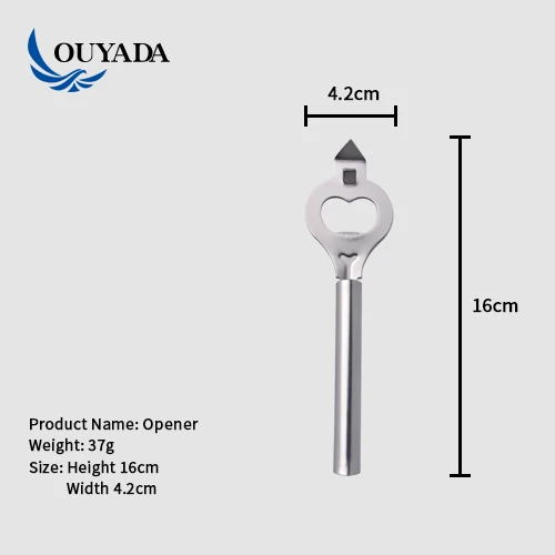 
Factory Direct customised personalised souvenir stainless steel ring round cap bottle opener kit 