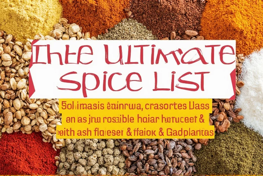 Spice rack filled with various jars of spices