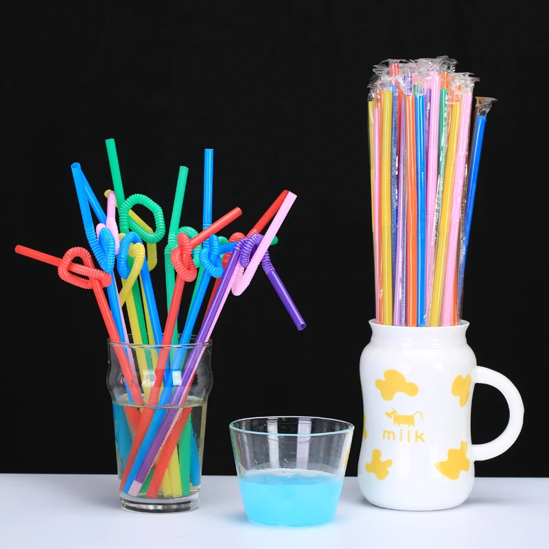 

Custom Colors Bubble Tea Drinking Straw Food grade independent packaging art straws