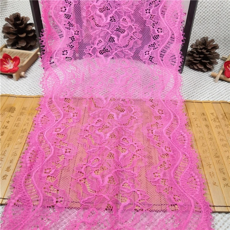 

Width 20.5CM Beautiful Wholesales Lace trim Fabric for bra lingerie costumes garment and dress, Dyeable