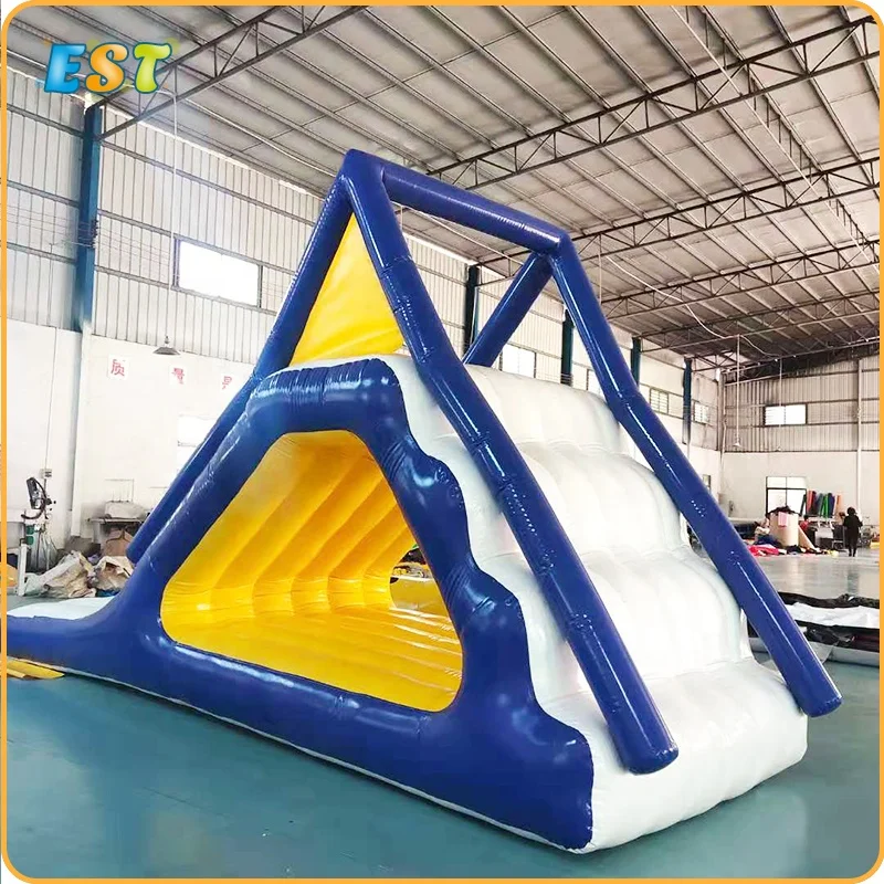 

Water Sports Equipment Inflatable Floating Water Park Slide For Sale, Blue, red, green, yellow,blue