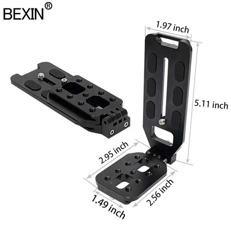 

2021 NEW Product Factory Universal Tripod Quick Release L Plate Bracket for Camera Canon Nikon sonys DSLR Arca Swiss Accessory, Black