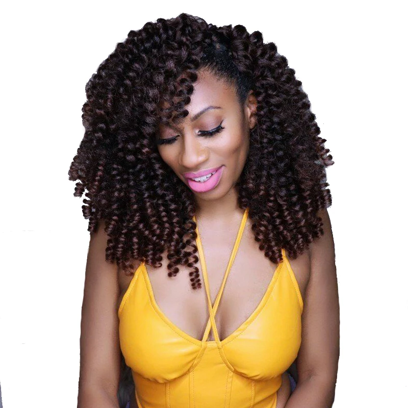 

Toyotress Temperature Fiber Jamaican Bounce Crochet Braid Hair Synthetic Jumpy Wand Curl braiding Hair Extension For African, Pic showed