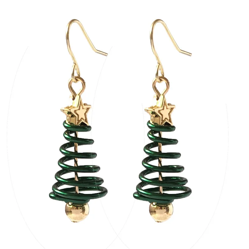 

New Trendy Statement Christmas Tree Earrings For Women Santa Claus Snowman Drop Earrings Jewelry Girls Christmas Gifts Wholesale