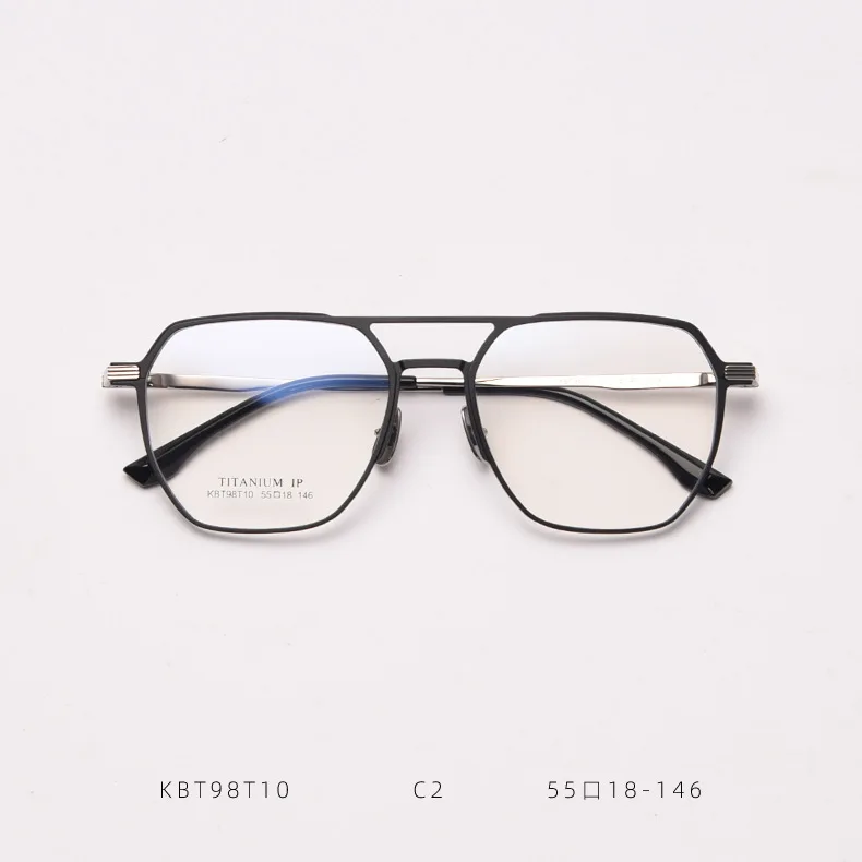 

Lmamba Retro Fashion Large Aluminum Magnesium Eyeglasses Frames Unisex Prescription Myopic Eyewear Frames