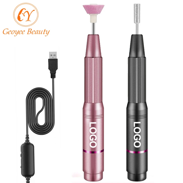 

2022 New Portable Professional Electric Nail Drill Machine 25000rpm Rechargeable 12W Cordless Nail Drill, Tarnish,rose gold