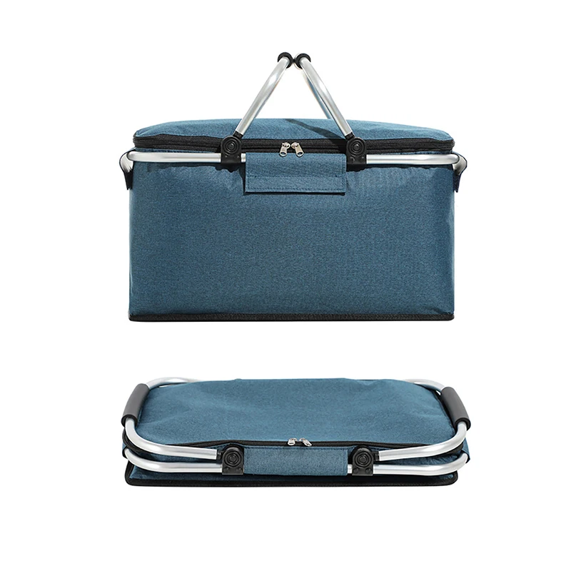 

Hot sale factory direct foldable picnic basket cooler insulated picnic basket