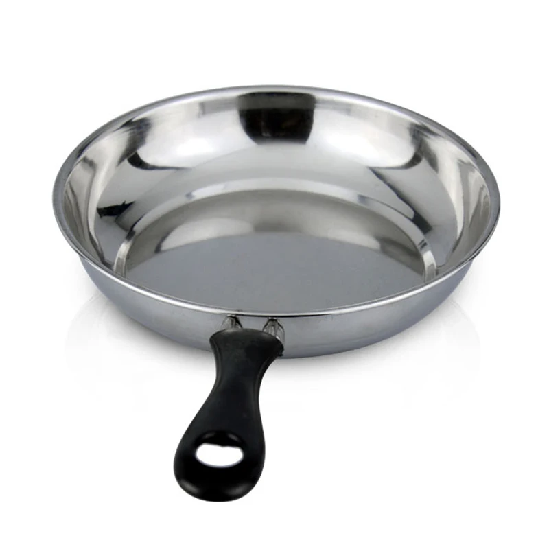 Double Bottom Lightweight Stove Stainless Steel Magic Flat Pan With