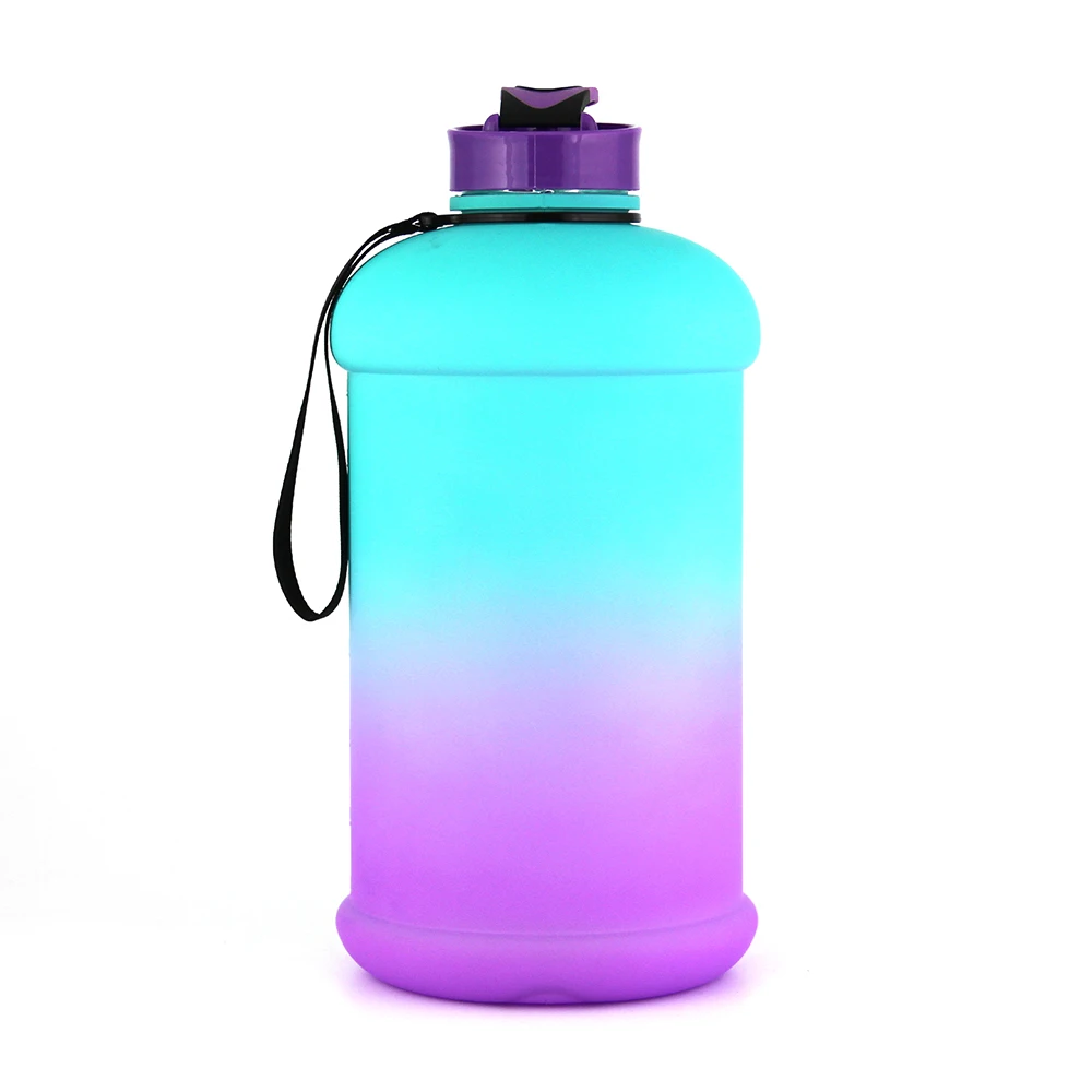

2020 BPA free 2.2 litre PETG sport water drinking bottle custom logo food grade, Pink,blue,black or customized