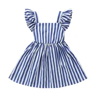 

2019 summer cute girls party Bow backless dress kids