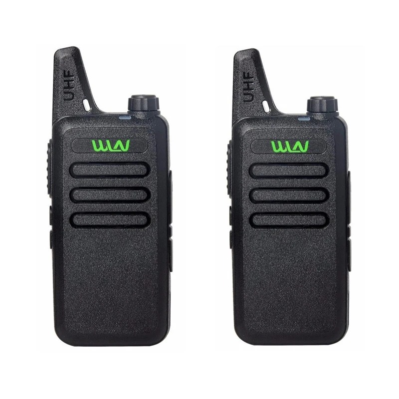 

2021 Hot Sale 2pcs WLN KD-C1 5W Portable Walkie Talkie 400-470MHz 16Ch mini pair Transceiver Ham kids Radio (as gift)