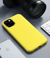 

For iphone 11 tpu case , New Wheat Straw Biodegradable Matte TPU Soft Phone Case for iPhone 11 pro /11 Max 2019 Cover