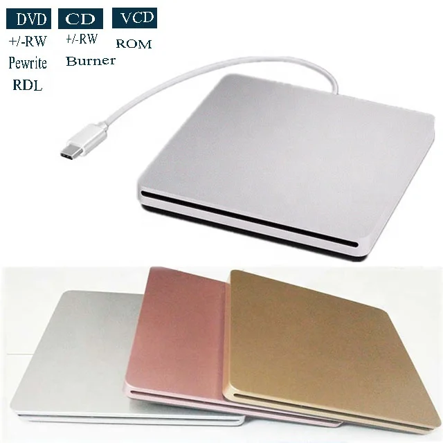 

External DVD CD drive C super drive DVD / CD + / - RW ROM player writer drive multi compatible DVD player recorder, Sliver