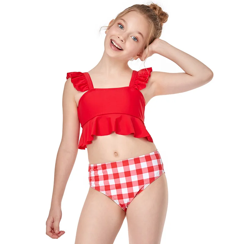 

2021 cute teenager 12 year old girl bikini set girl sexy swim suit, Picture showed