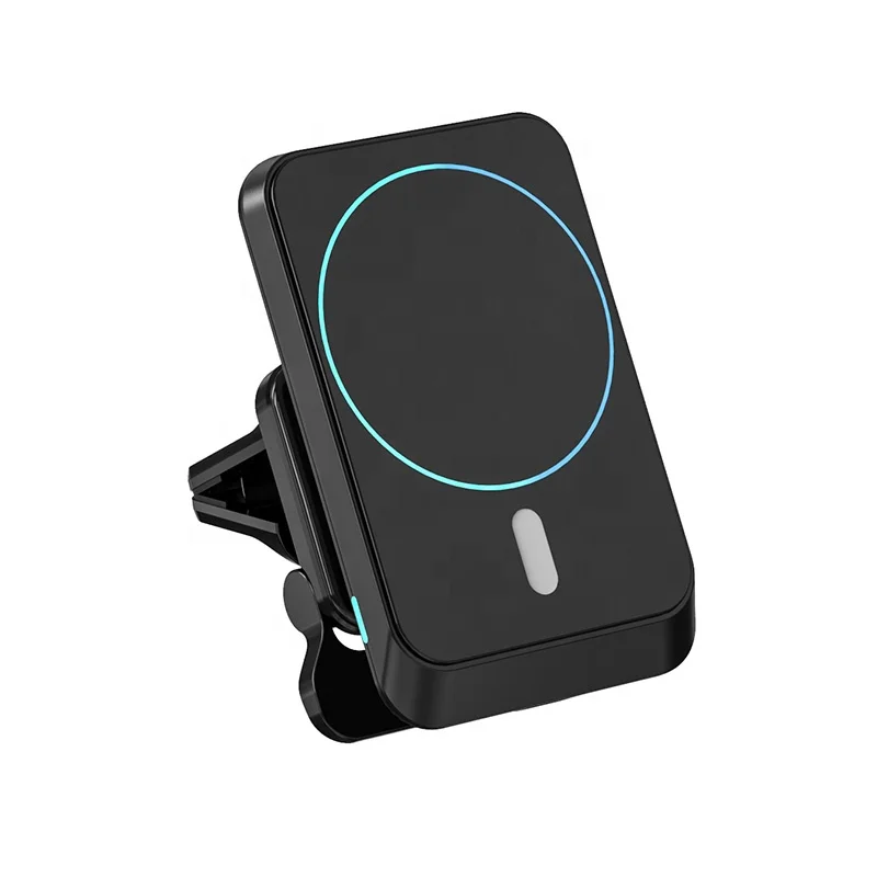 

15W Qi Wireless Induction Car Charger Magnetic Mobile Cellphone Car Front Windshield Dashboard Air Vent Phone Holder