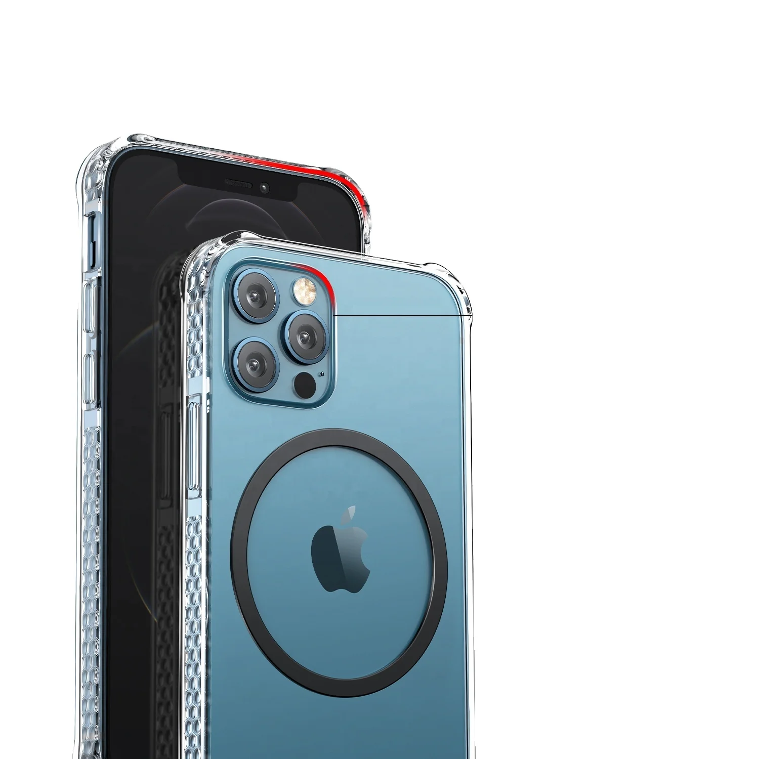 

New Arrival Magnetic Card Holder Clear Phone Case Mag safe Phone Case For Iphone 12/ Iphone 12 Pro/Iphone 12 Pro Max