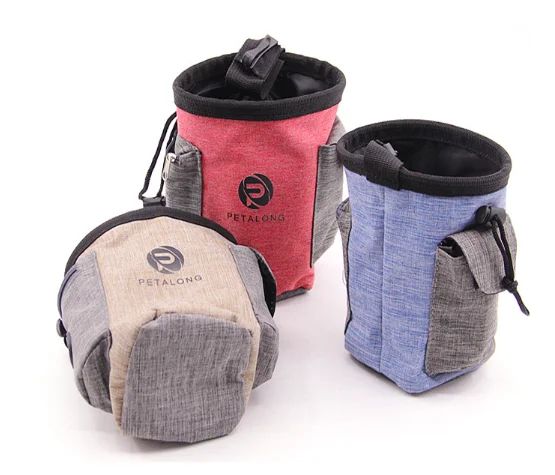 

High Quality Bag Dog Training Pet Treat Pouch, Pink, blue, brown