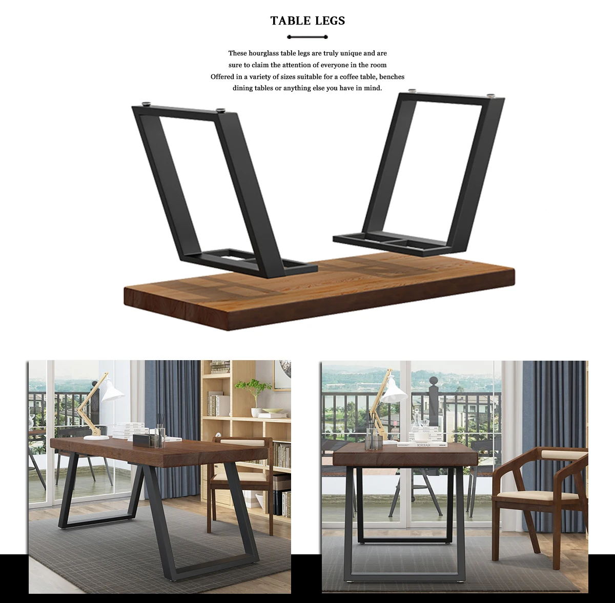 Metal Table Base Black Dinning Large Cross Frame Round Pedestal Coffee