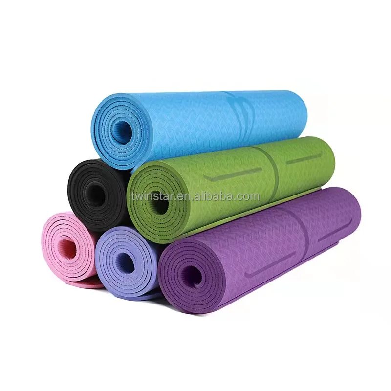 

Wholesale high quality exercise yoga mat printing custom service mat, Blue,pink,green,black,red,yellow